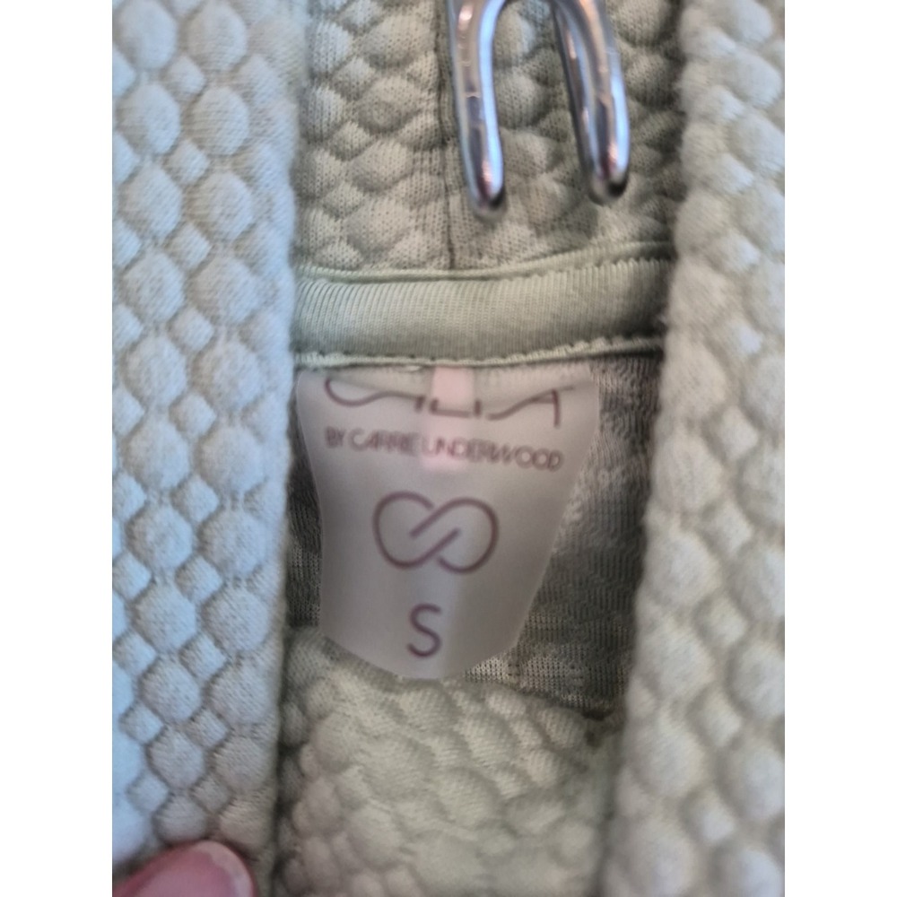 CALIA Textured Pullover Hoodie Sage Green Women's Sz S - Picture 7 of 7